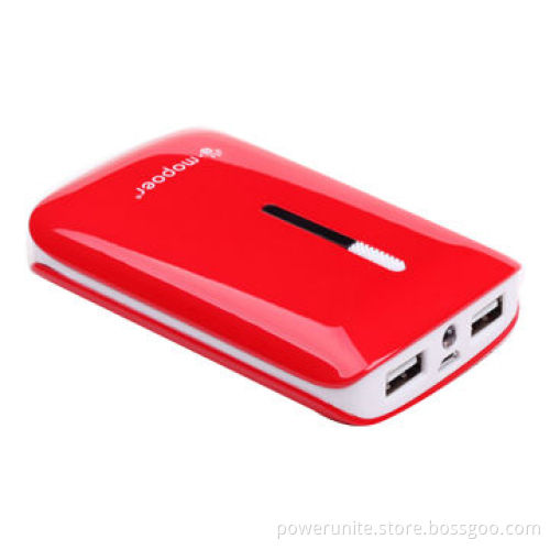 Dual USB Port Popular Design 8,400mAh Backup Power Bank Battery Charger for Apple